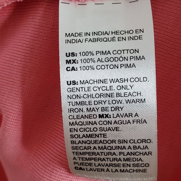 Chico's 2 Size XL Top Ultimate Tee Blocked Tunic Pima Cotton Knit Relaxed NWT - Picture 7 of 11